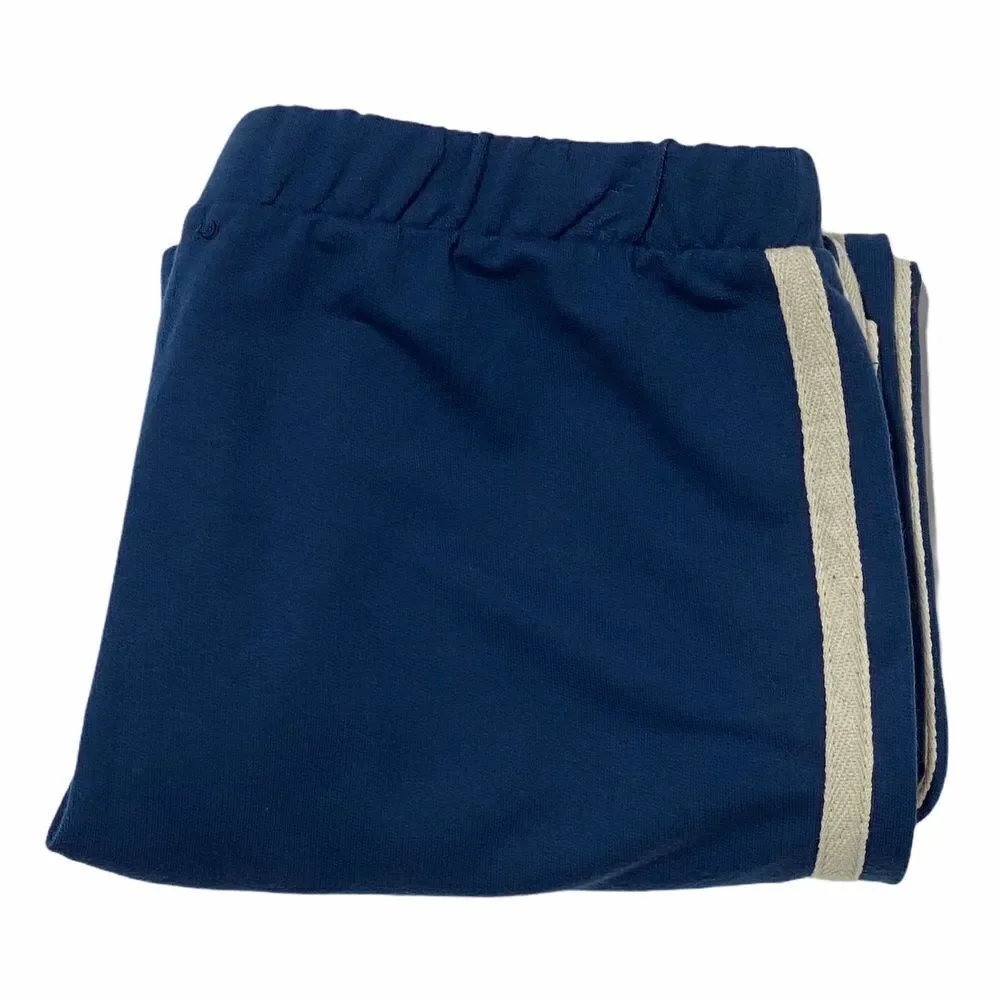 Takara Girls Blue French Terry Cropped Sweatpant L